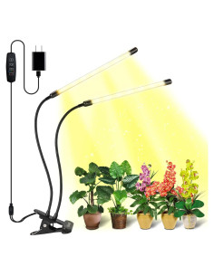 Luz de Crecimiento LED Bseah 10W Espectro Completo 2 Tubos