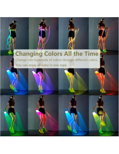 Cuerda de Salto LED Ajustable Hxxyilok 2.74m para Niños y Adultos 2