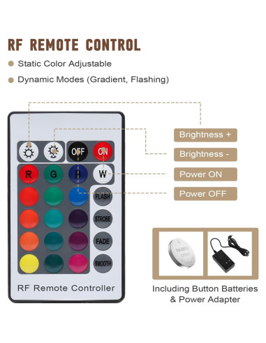 Exhibidor de Botellas de Licor LED FAHKNS 3 Niveles 40.64 cm