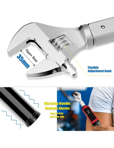 Llave de Torque Digital ANPUDS 0.9-60 Nm Ajustable 3/8"