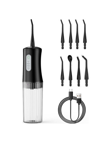 Irrigador Dental Inalámbrico KIDSCOTER Negro 4 Modos 200ml