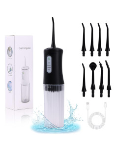 Irrigador Dental Inalámbrico KIDSCOTER Negro 4 Modos 200ml 2