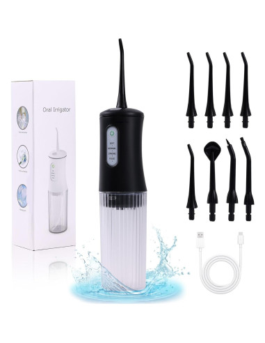 Irrigador Dental Inalámbrico KIDSCOTER Negro 4 Modos 200ml