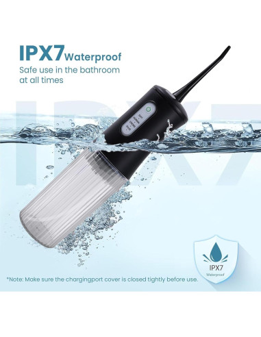 Irrigador Dental Inalámbrico KIDSCOTER Negro 4 Modos 200ml