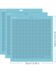 Mat de Corte Adhesivo REALIKE 12x12 para Cricut - 3 Piezas 2