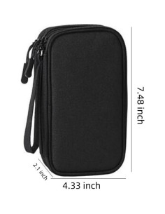 Organizador de Cables de Viaje Horno - Bolsa Accesorios Electrónicos Negro 2