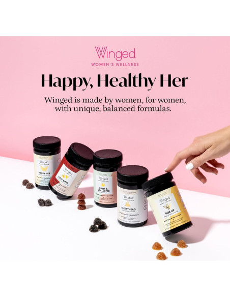 Polvo de Colágeno para Mujeres Winged Glow Up 255g - Belleza Piel, Cabello y Uñas