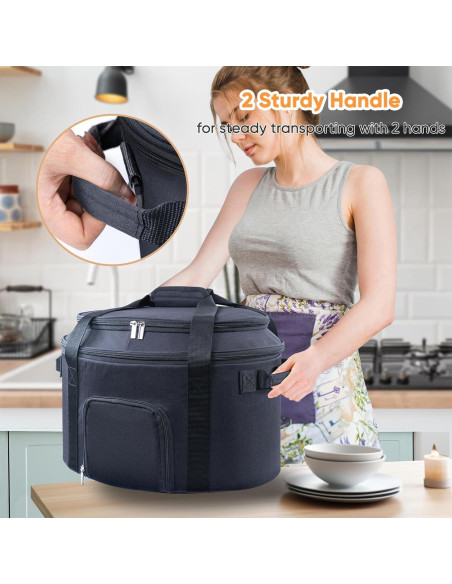 Bolsa de Transporte para Olla de Cocción Lenta BAGSPRITE 6-8 Qt