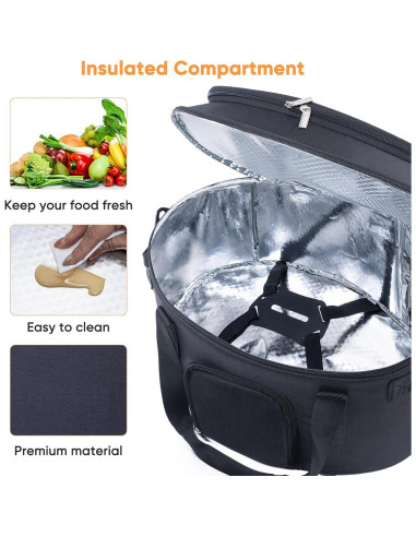 Bolsa de Transporte para Olla de Cocción Lenta BAGSPRITE 6-8 Qt