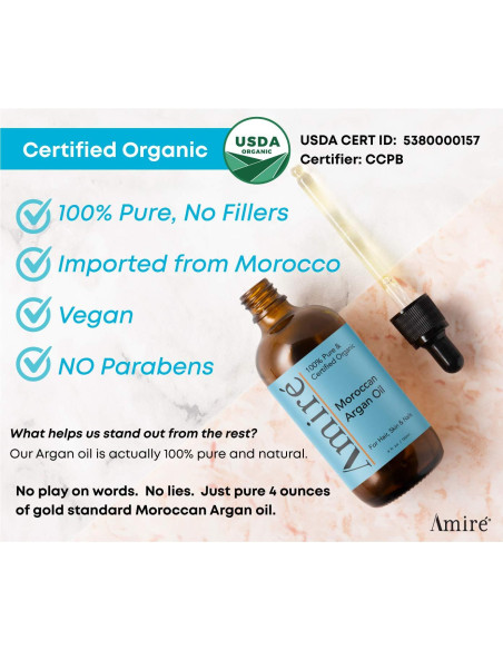 Aceite de Argán Orgánico 118ml Amire - Hidratante Piel y Cabello Aceite de Argán Orgánico 118ml Amire - Hidratante Piel y Cabello