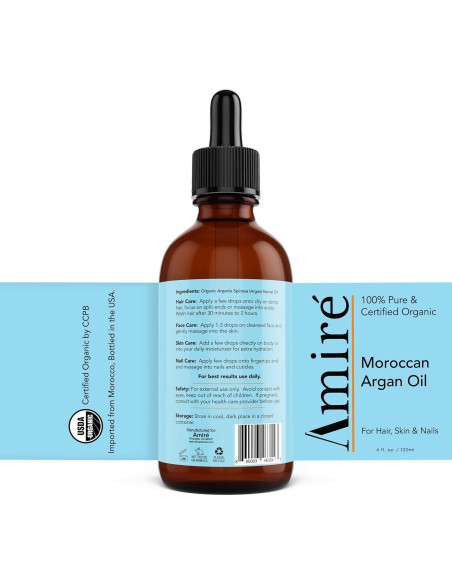 Aceite de Argán Orgánico 118ml Amire - Hidratante Piel y Cabello Aceite de Argán Orgánico 118ml Amire - Hidratante Piel y Cabello