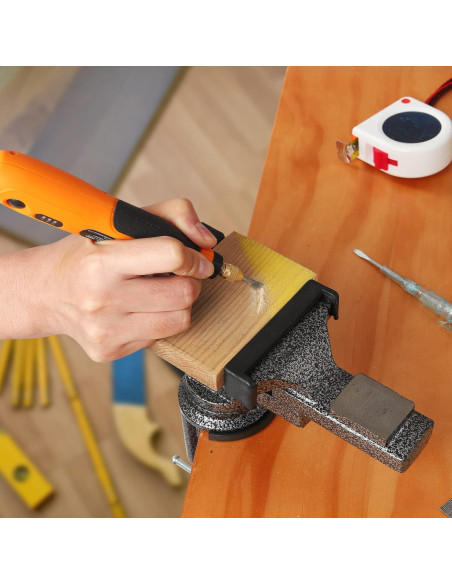 Prensa Universal GOXAWEE 80 mm con Base Giratoria 360