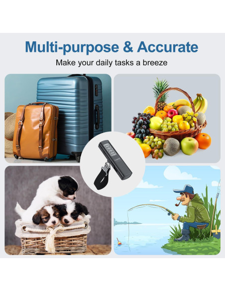 Báscula de Equipaje Digital Sin Batería Longang 50kg