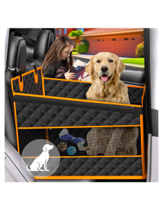 Asiento de Coche para Perros EPN Grande Negro Impermeable