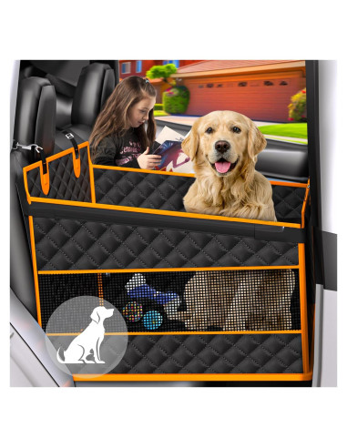Asiento de Coche para Perros EPN Grande Negro Impermeable