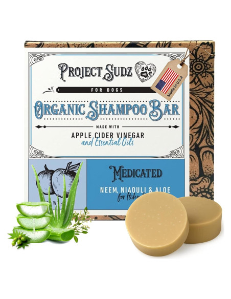 Champú Sólido Orgánico Medicado Project Sudz 113g para Perros