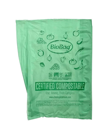 BioBag 100% Compostable 28x43 cm 2000 Bolsas para Abarrotes