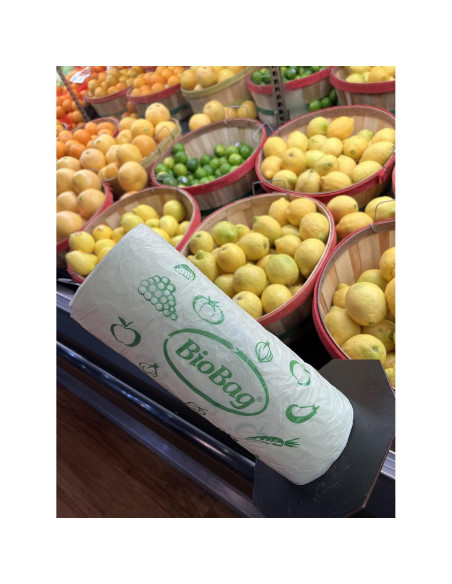 BioBag 100% Compostable 28x43 cm 2000 Bolsas para Abarrotes