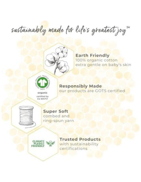 Sábana Ajustable Burt's Bees Baby Algodón Orgánico 71x132 cm Sábana Ajustable Burt's Bees Baby Algodón Orgánico 71x132 cm