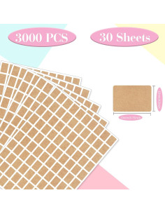 Etiquetas de codificación por colores Starboling 3000 PCS 19x13 mm 2