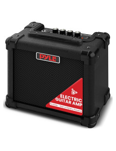 Amplificador de guitarra eléctrica portátil Pyle 10W con AUX