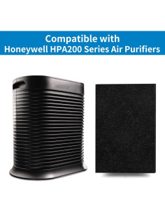 Pre-Filtro A SUNRRA para Purificador Honeywell HPA200 - Paquete de 4 2