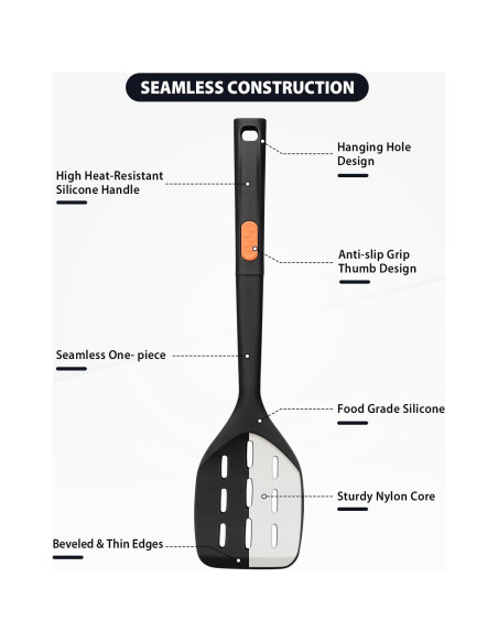 Juego de Utensilios de Cocina de Silicona DaiRen - 4 Piezas