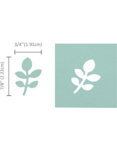 Troquel de Papel Bira Craft Forma de Hoja 1" (2.54cm) 2