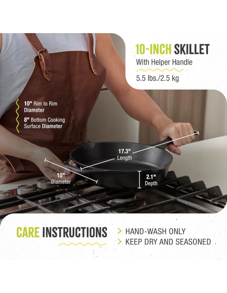 Sartén de Hierro Fundido Victoria 25 cm Catrina Día de Muertos