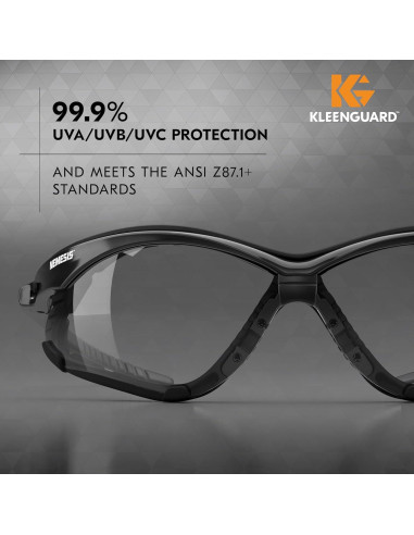 Gafas de Seguridad KleenGuard V30 Nemesis - 12 Pares, Lentes Claros