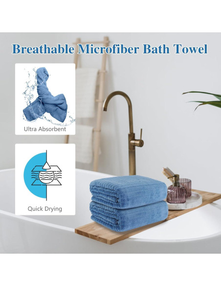 Toalla de Baño YHPDYL Microfibra 89x178cm Secado Rápido