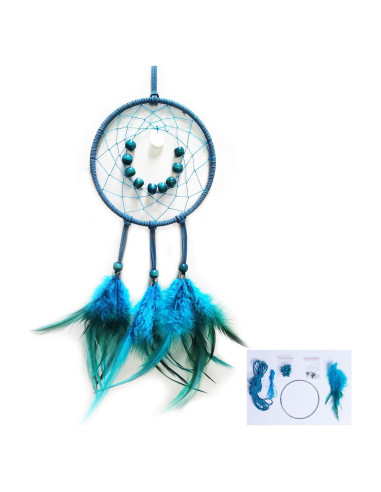 Kit de Atrapasueños DIY FANDOL 12cm con Plumas e Instrucciones