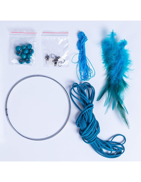 Kit de Atrapasueños DIY FANDOL 12cm con Plumas e Instrucciones