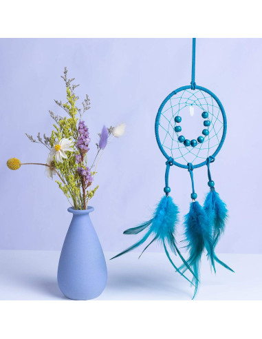 Kit de Atrapasueños DIY FANDOL 12cm con Plumas e Instrucciones