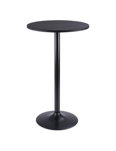 Mesa de Bar Redonda Furmax 60.4 cm Negro 100.3 cm Altura