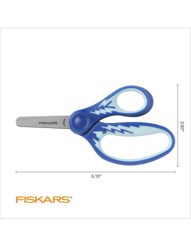 Tijeras Fiskars SoftGrip 13.3 cm Punta Roma para Niños