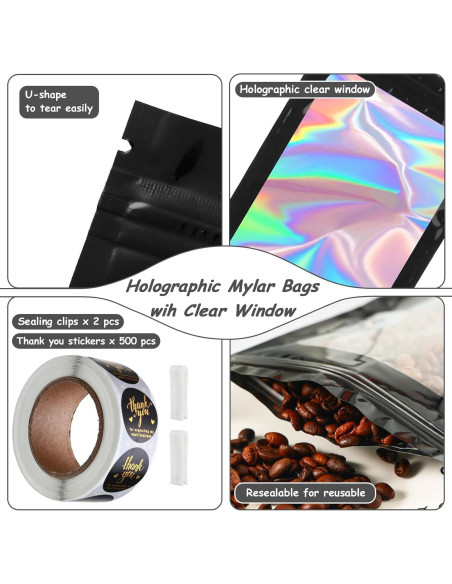 Paquete de 100 bolsas Mylar 20x30 cm resellables Lucpur Paquete de 100 bolsas Mylar 20x30 cm resellables Lucpur