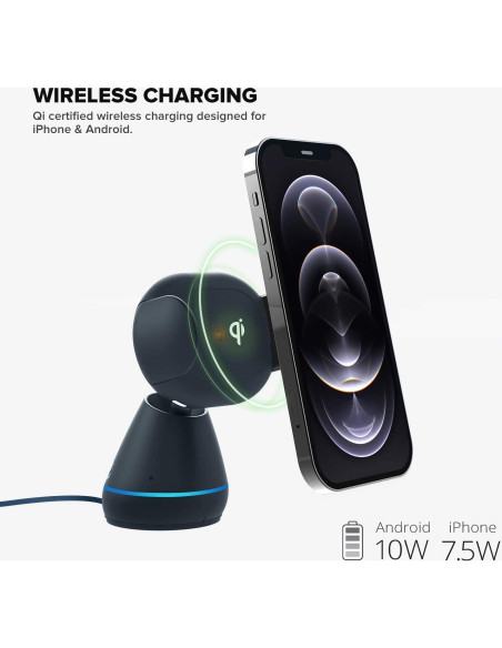 Soporte para Teléfono con Carga Inalámbrica Primoov 360