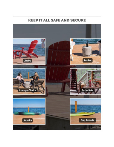 Ancla de Muebles Dock Gorilla - Paquete de 2, Soporta 130 Kg