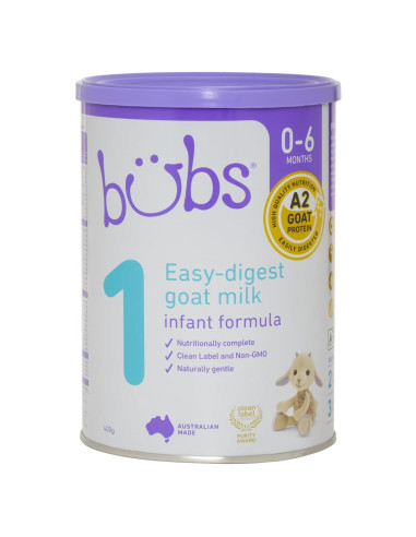 Fórmula Infantil de Leche de Cabra Bubs Etapa 1 400 g