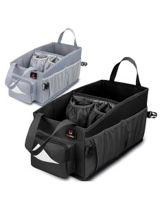 Organizador de Coche FoxBox Negro para Niños - 13 Compartimentos