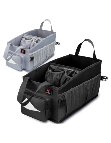 Organizador de Coche FoxBox Negro para Niños - 13 Compartimentos