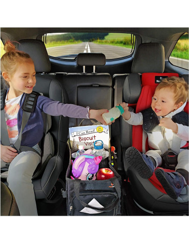 Organizador de Coche FoxBox Negro para Niños - 13 Compartimentos