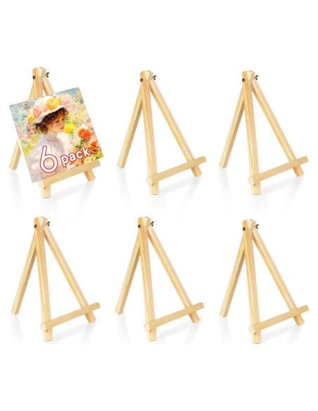 Caballete de Madera en A YOHAWJAN 23cm Paquete de 6
