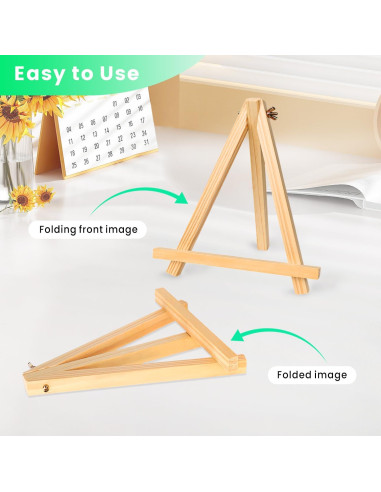 Caballete de Madera en A YOHAWJAN 23cm Paquete de 6