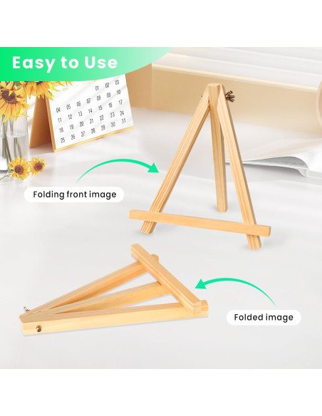 Caballete de Madera en A YOHAWJAN 23cm Paquete de 6