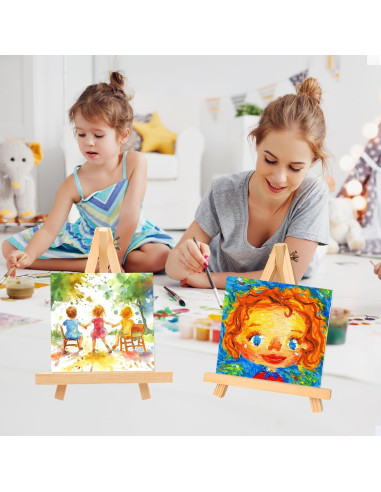 Caballete de Madera en A YOHAWJAN 23cm Paquete de 6