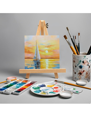 Caballete de Madera en A YOHAWJAN 23cm Paquete de 6