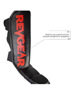 Protección para Espinillas Revgear X-Large MMA Negro/Rojo 2