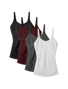 Camisetas de Maternidad para Lactancia 4Pack IM8818 - Suave y Ajustable